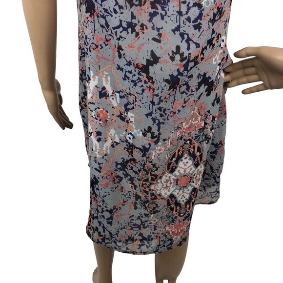 Cabi Boho Floral Print Mini Tank Dress Sleeveless Slip Shift Dress Multicolor S - Picture 6 of 7